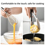 13-Piece Silicone Kitchen Utensil Set with Stainless Steel Handles & Drain Rack