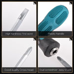 Double-Ended Screwdriver - Default Color, PH2 Phillips Dual-Purpose Screwdriver, Round Metal Shank, Non-Slip Ergonomic Handle, Hand Tool for Home Appliances, Small & Medium Machinery Repairs