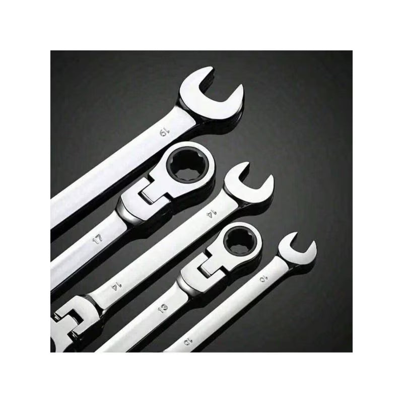 Adjustable Wrench Set - Black, 12-Piece Combination Wrench Set 8mm-19mm, Aluminum Alloy Hand Tools, Adjustable Wrench, Durable Mechanical Repair Tool Set for Home, Garage & Workshop