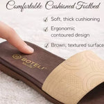 Women’s Square-Toe Geometric Flip Flop Sandals – Cushioned Flat Summer Slides