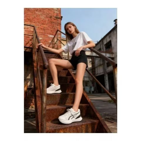 Women’s Lightweight Sport Sneakers – White, Grey & Black