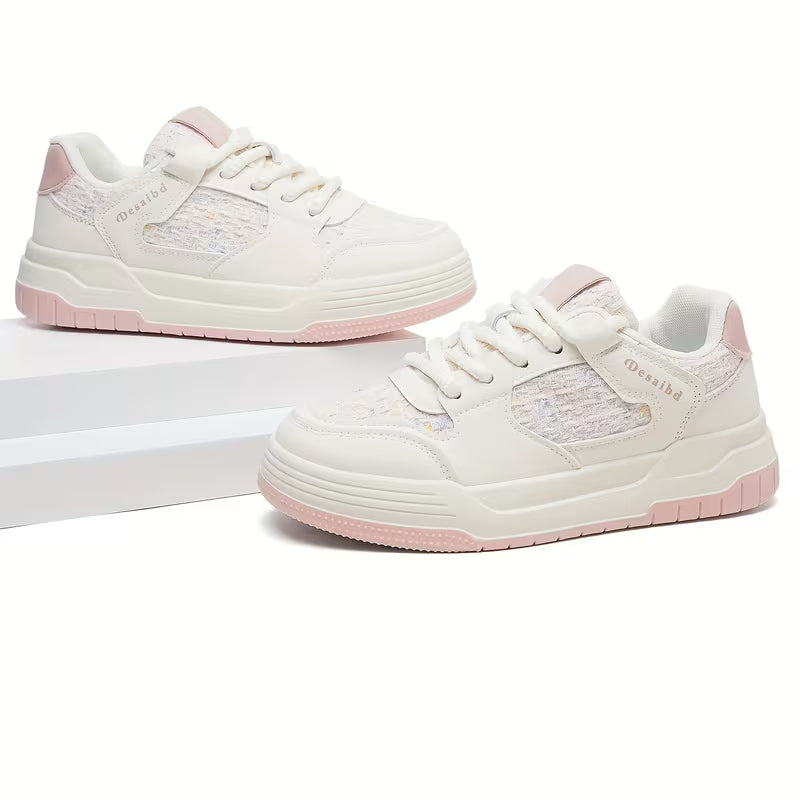 Desai Women's Knitted Sneakers – Breathable Cushioned Slip-On Shoes