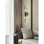 Modern Luxury Gold-Plated Wall Light - Stainless Steel Base, Black & Gold Finish, 1pc/2pcs Decorative Wall Lamp, Modern Sconce for Living Room, Bedroom, Corridor, Cafe & Office