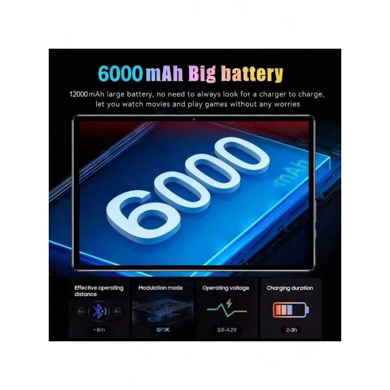 Qetupa Z17 10.1-inch Android 15 Tablet – Octa-Core, 4GB RAM, 64GB/128GB Storage & 6000mAh Battery