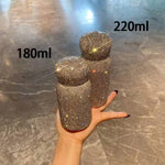 Luxury Rhinestone Insulated Water Bottle – Unisex Straw Cup, Portable Vacuum Flask