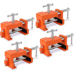 4-Pack Cabinet Clamps - Style 4, Aluminum Alloy Face Frame Clamps for Cabinet Installation, Adjustable Woodworking Clamps for Cabinet Assembly, Carpentry & DIY Projects