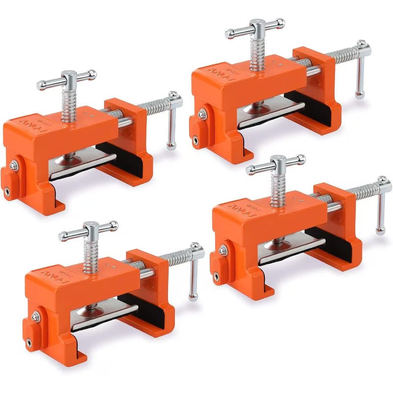 4-Pack Cabinet Clamps - Style 4, Aluminum Alloy Face Frame Clamps for Cabinet Installation, Adjustable Woodworking Clamps for Cabinet Assembly, Carpentry & DIY Projects