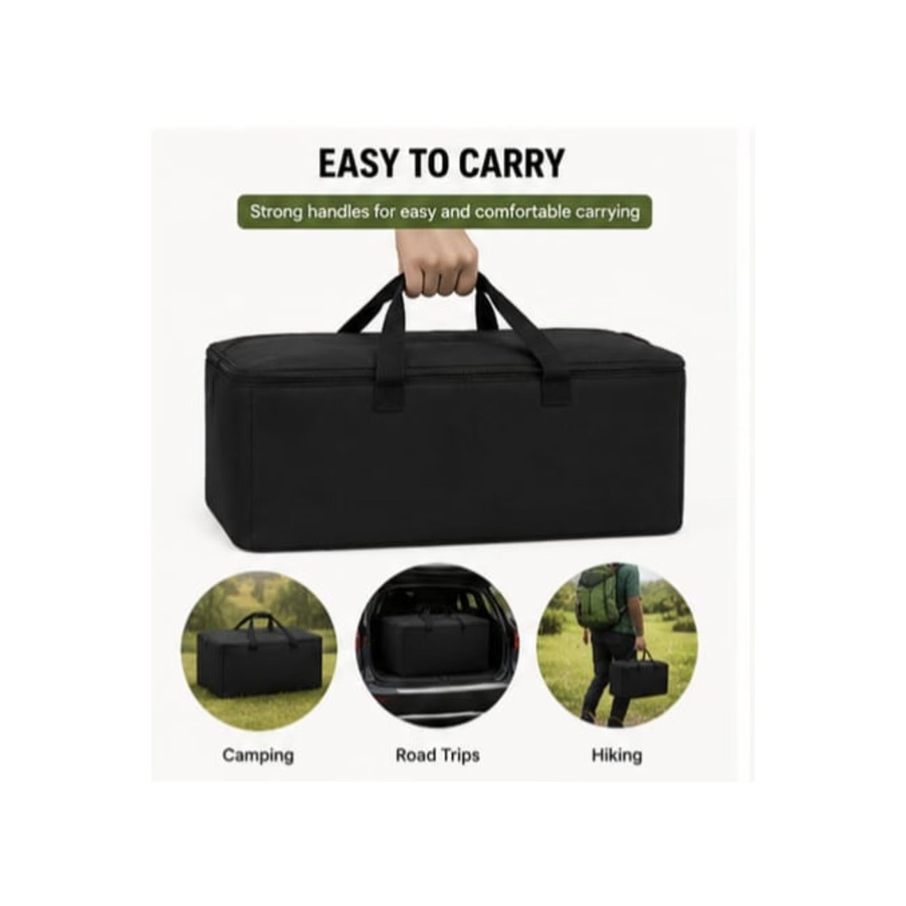 Portable Camping Cookware Storage Bag – Travel Organizer with Carry Handle