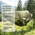 Quick-Release Hanging Mosquito Net – Nylon Outdoor Camping Net for Hammocks & Hanging Chairs