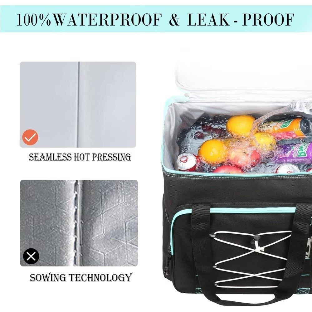 Large Reusable Insulated Cooler Bag – Portable Soft Cooler for Camping, Beach & Travel