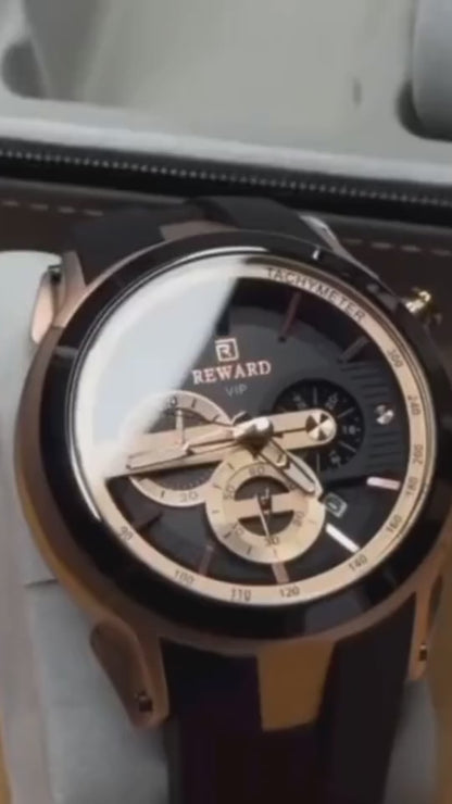REWARD VIP Men's Chronograph Watch – Luminous & Waterproof