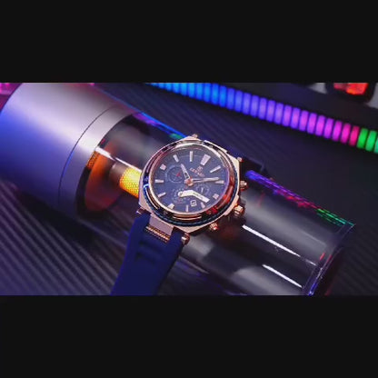 REWARD 48mm Chronograph Watch – Bold Dial, Quartz Movement, Silicone Strap, Fashion Luxury for Men