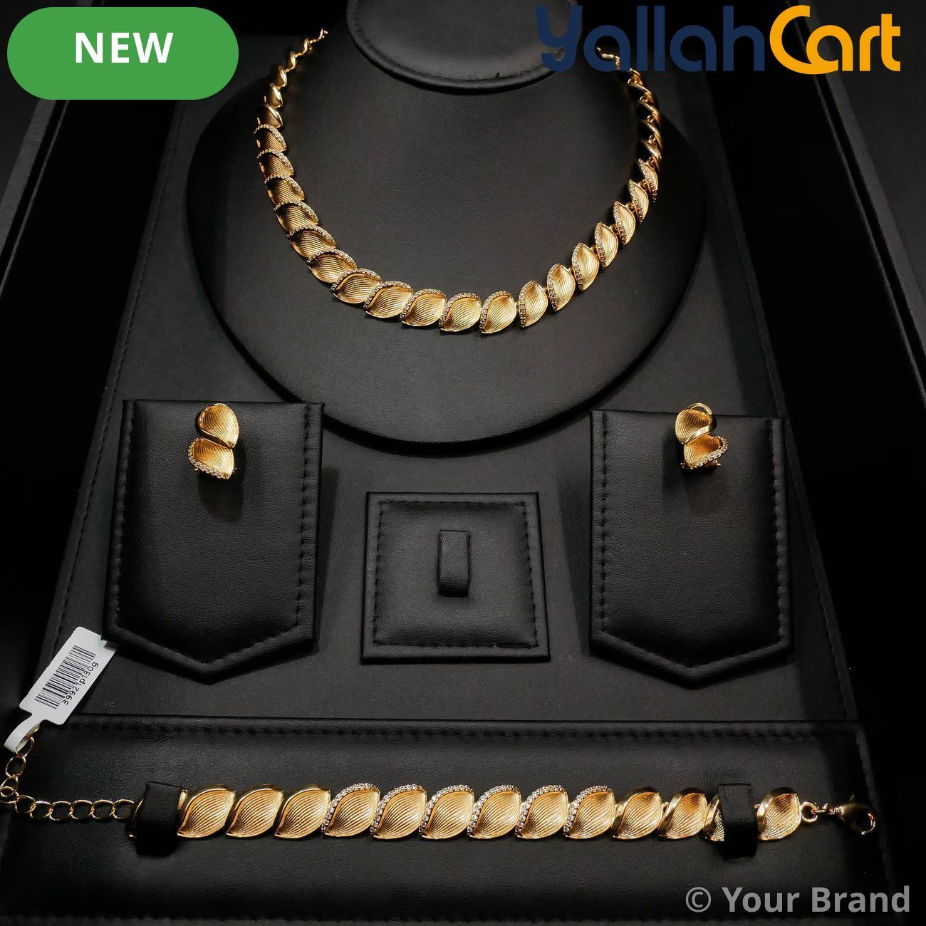 3-Piece Jewelry Set for Women – Elegant Necklace, Earrings & Bracelet