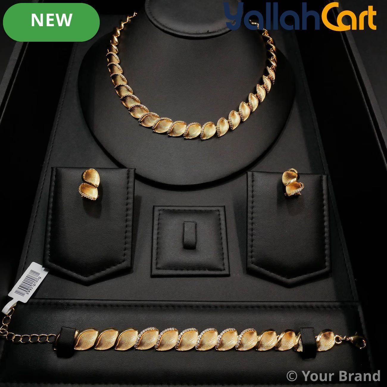 3-Piece Jewelry Set for Women – Elegant Necklace, Earrings & Bracelet