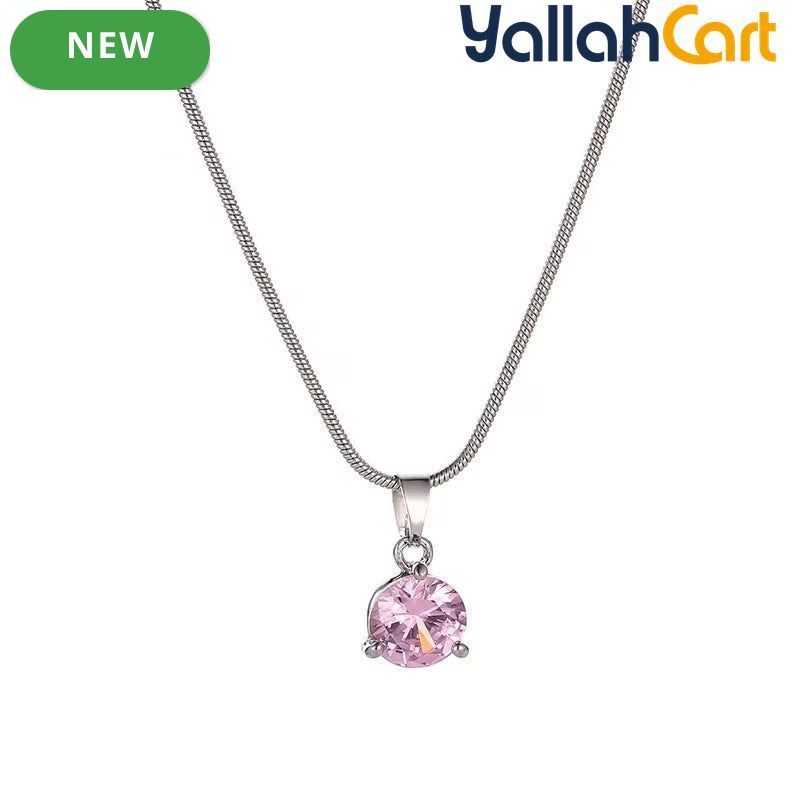 3-Piece Crystal Zirconia Jewelry Set for Women – Necklace, Earrings & Elegant Pendant