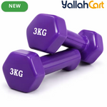 Vinyl Dumbbell – Easy Grip Hand Weights for Home Workout & Strength Training