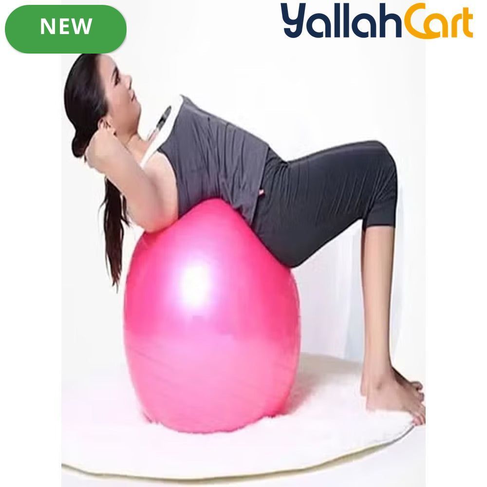 75cm Yoga Fitness Exercise Ball with Air Pump – Stability & Workout Ball