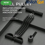 Multifunctional Full Body Resistance Band Exercise Set with Handles & Ankle Straps