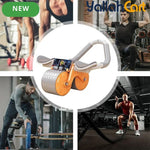 Automatic Rebound Ab Wheel with Elbow Support – Core & Full-Body Home Workout Equipment