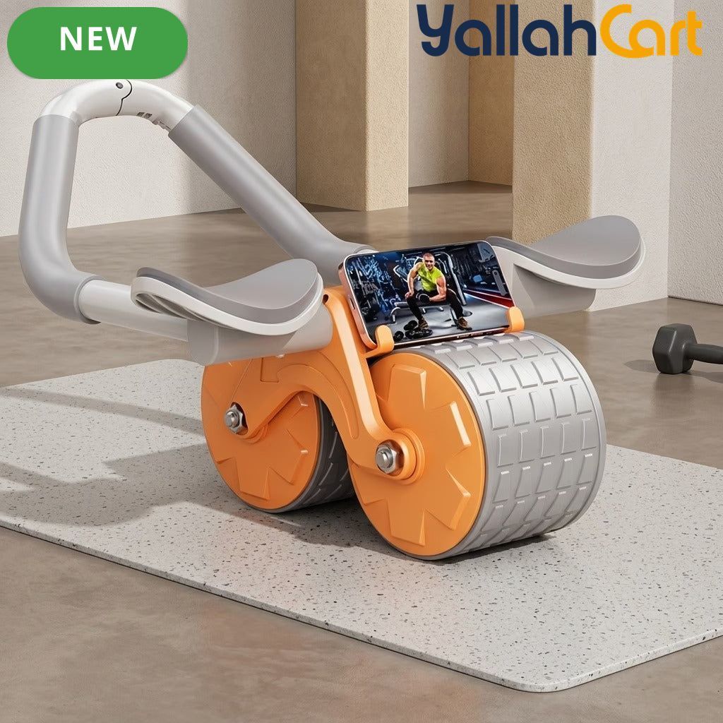 Automatic Rebound Ab Wheel with Elbow Support – Core & Full-Body Home Workout Equipment