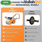 Automatic Rebound Ab Wheel with Elbow Support – Core & Full-Body Home Workout Equipment