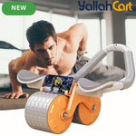 Automatic Rebound Ab Wheel with Elbow Support – Core & Full-Body Home Workout Equipment