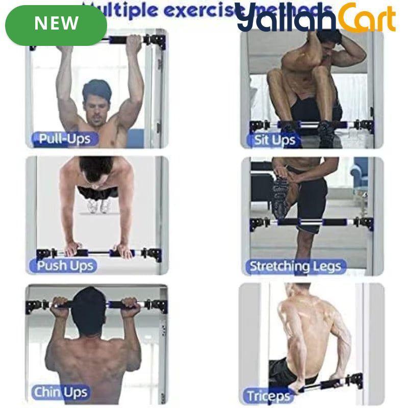 Adjustable Lockable Door Pull-Up Bar – Screwless Chin-Up & Upper Body Workout Equipment