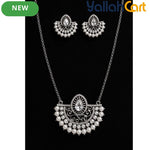 Arabian Zircon Locket Set for Women – Elegant Necklace Jewelry Set