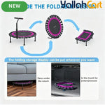Commercial-Grade Heavy-Duty Rebounder Trampoline with Adjustable T-Bar Handle