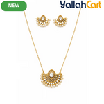 Arabian Zircon Locket Set for Women – Elegant Necklace Jewelry Set