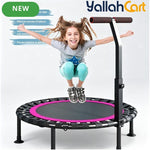 Commercial-Grade Heavy-Duty Rebounder Trampoline with Adjustable T-Bar Handle
