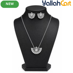 Arabian Zircon Locket Set for Women – Elegant Necklace Jewelry Set