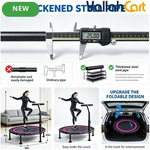 Commercial-Grade Heavy-Duty Rebounder Trampoline with Adjustable T-Bar Handle