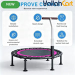 Commercial-Grade Heavy-Duty Rebounder Trampoline with Adjustable T-Bar Handle