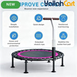 Commercial-Grade Heavy-Duty Rebounder Trampoline with Adjustable T-Bar Handle