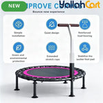 Commercial-Grade Heavy-Duty Rebounder Trampoline with Adjustable T-Bar Handle