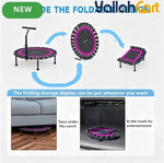Commercial-Grade Heavy-Duty Rebounder Trampoline with Adjustable T-Bar Handle