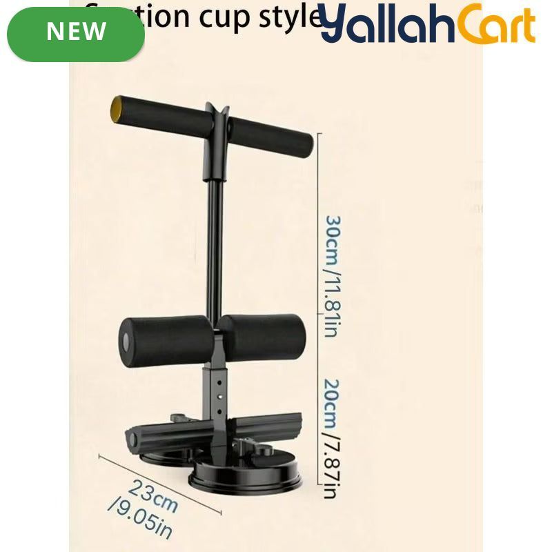 Portable Sit-Up Exercise Assistant with Strong Suction Cup – Home Ab Workout Equipment
