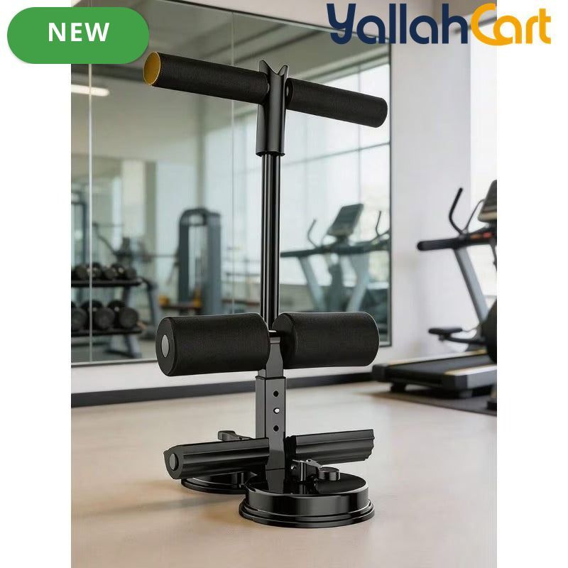 Portable Sit-Up Exercise Assistant with Strong Suction Cup – Home Ab Workout Equipment