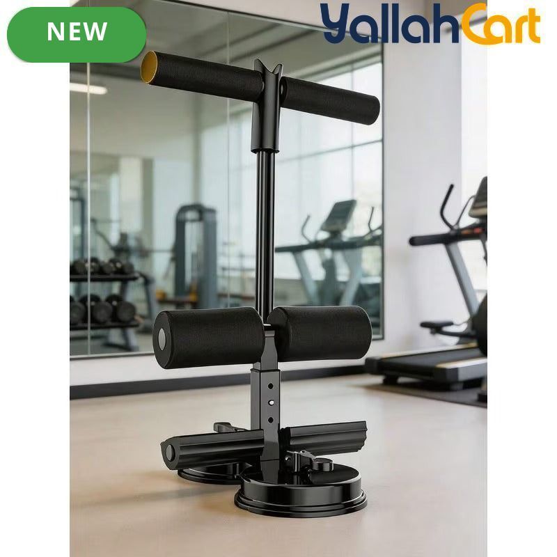 Portable Sit-Up Exercise Assistant with Strong Suction Cup – Home Ab Workout Equipment