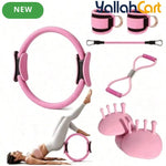 Adjustable Resistance Yoga Band with Ankle Loops – Glute, Hip & Leg Workout Trainer