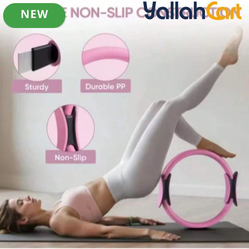 Adjustable Resistance Yoga Band with Ankle Loops – Glute, Hip & Leg Workout Trainer