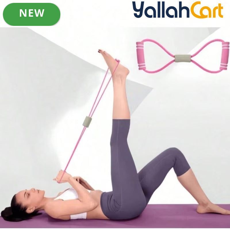 Adjustable Resistance Yoga Band with Ankle Loops – Glute, Hip & Leg Workout Trainer