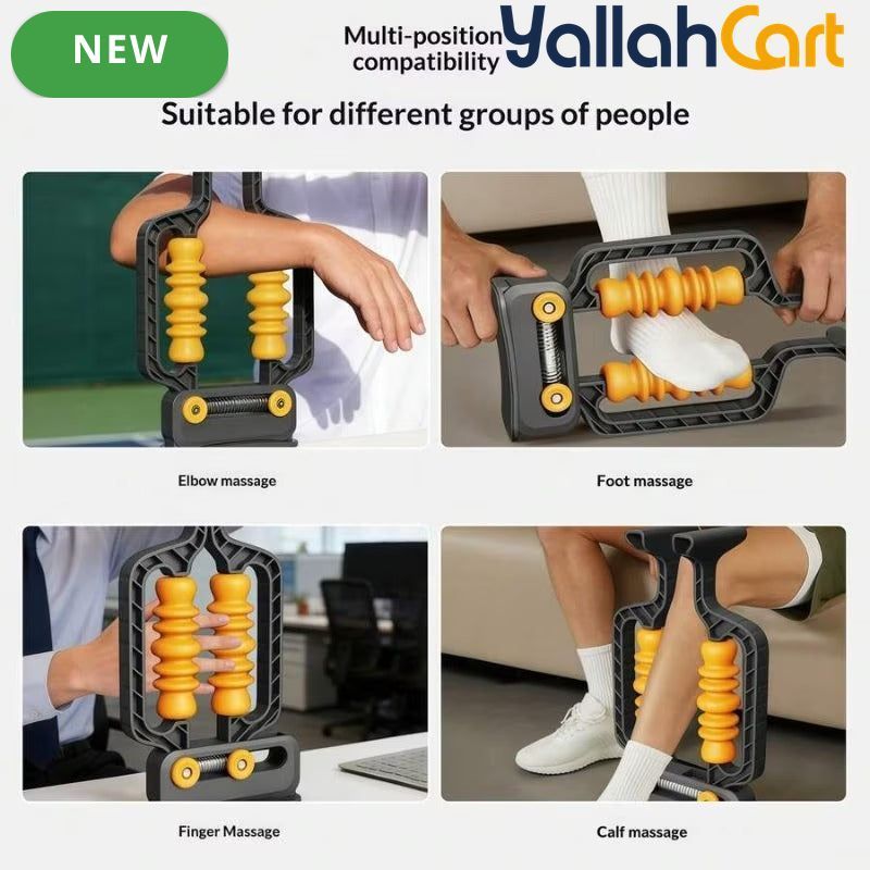Arm & Leg Massage Roller with Leg Support – Deep Tissue Muscle Recovery & Fitness Roller