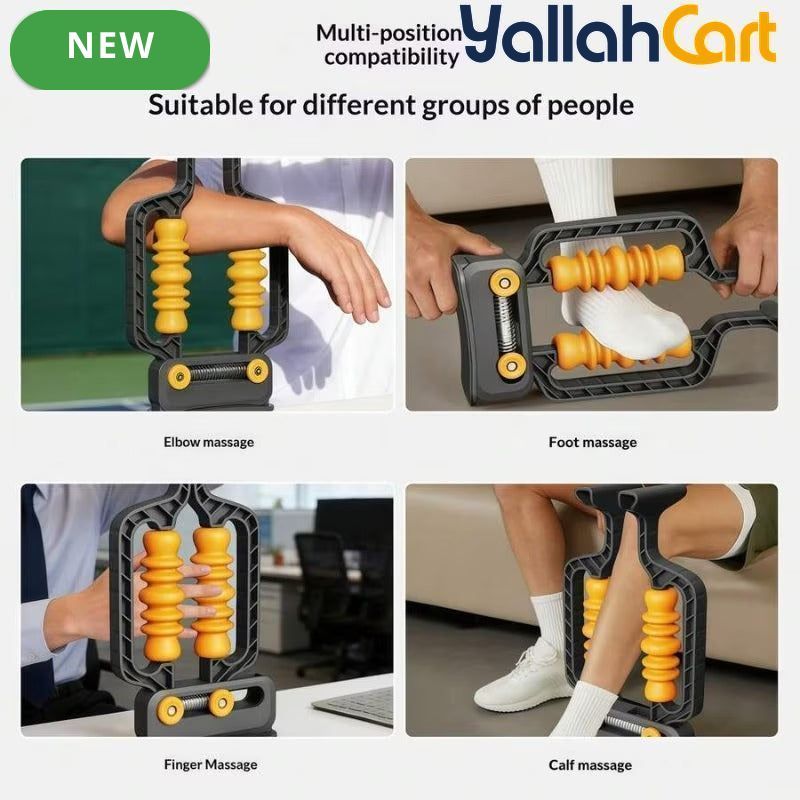 Arm & Leg Massage Roller with Leg Support – Deep Tissue Muscle Recovery & Fitness Roller