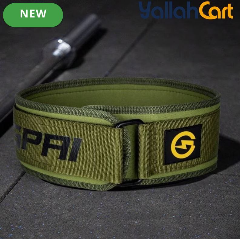 GINGPAI Professional Weightlifting Belt – Adjustable Waist Support for Gym & Strength Training