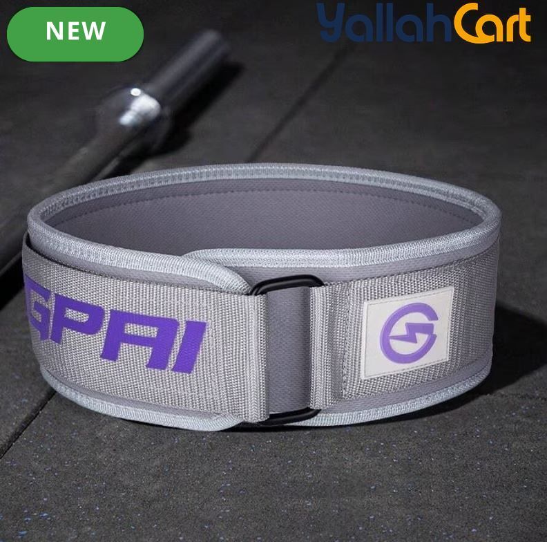 GINGPAI Professional Weightlifting Belt – Adjustable Waist Support for Gym & Strength Training