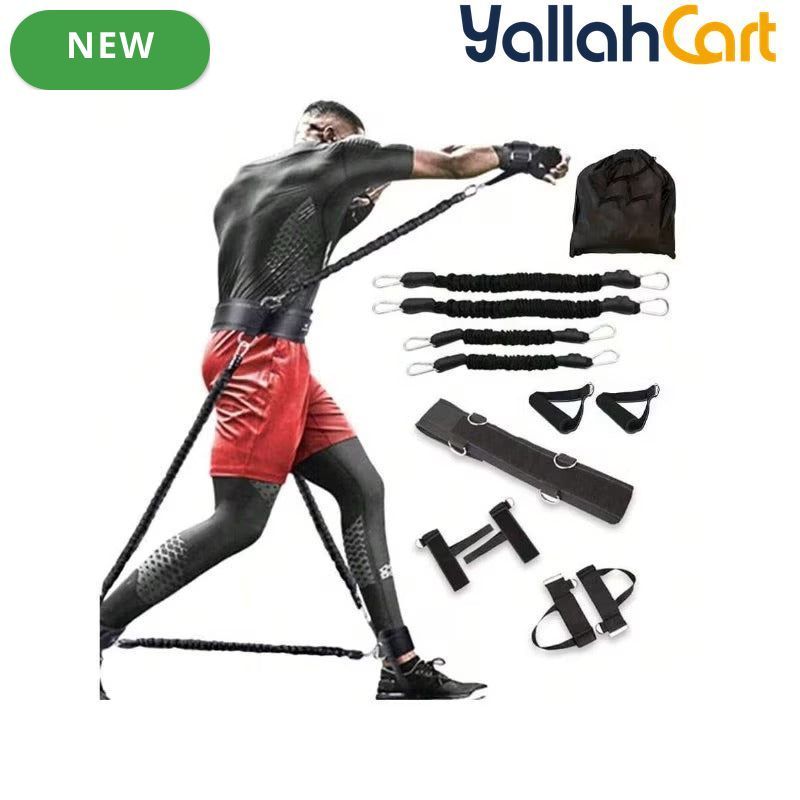 12-Piece Heavy-Duty Boxing Resistance Training Kit – Up to 68kg Full-Body Workout Set