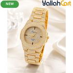 Luxury Crystal Men’s Watch – Elegant Sparkle Statement Timepiece for a Bold Look