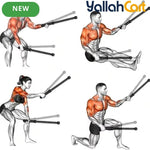 2-Piece Adjustable Battle Rope Set with Sliding Weights – Upper Body Strength Training